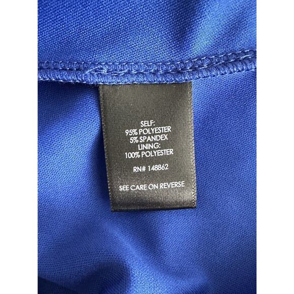 New Torrid Plus Electric Blue Lace Short Sleeve Fit & Flare Midi Dress Only Sz 1 - Picture 8 of 9